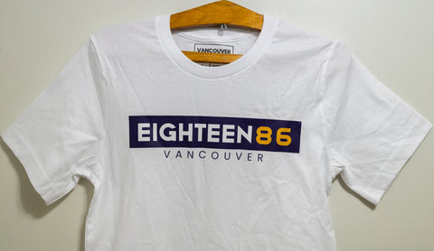 Eighteen86- White Tee