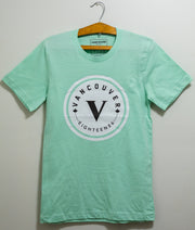 V logo- Mint Tee